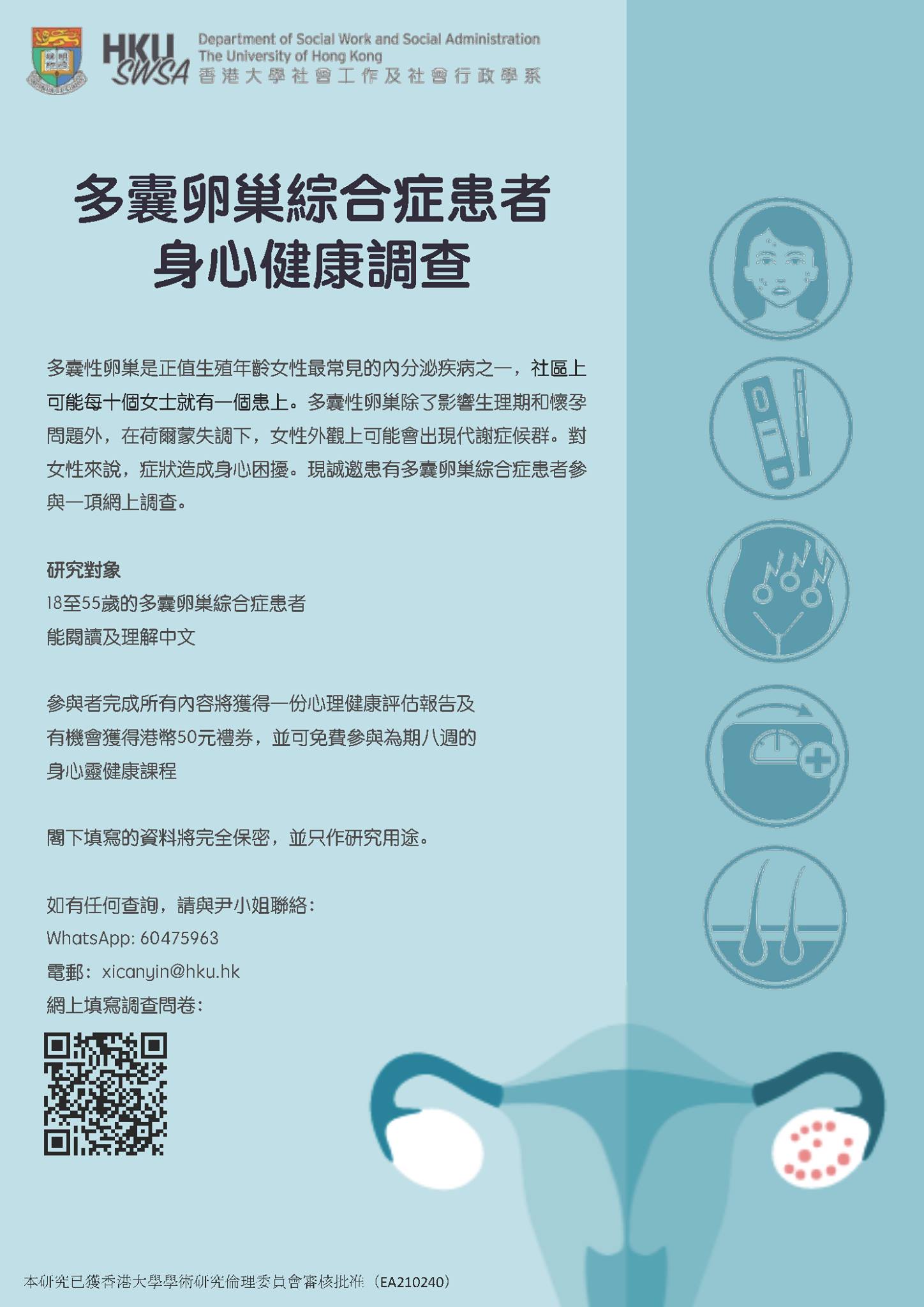 多囊卵巢綜合症患者身心健康狀況的研究