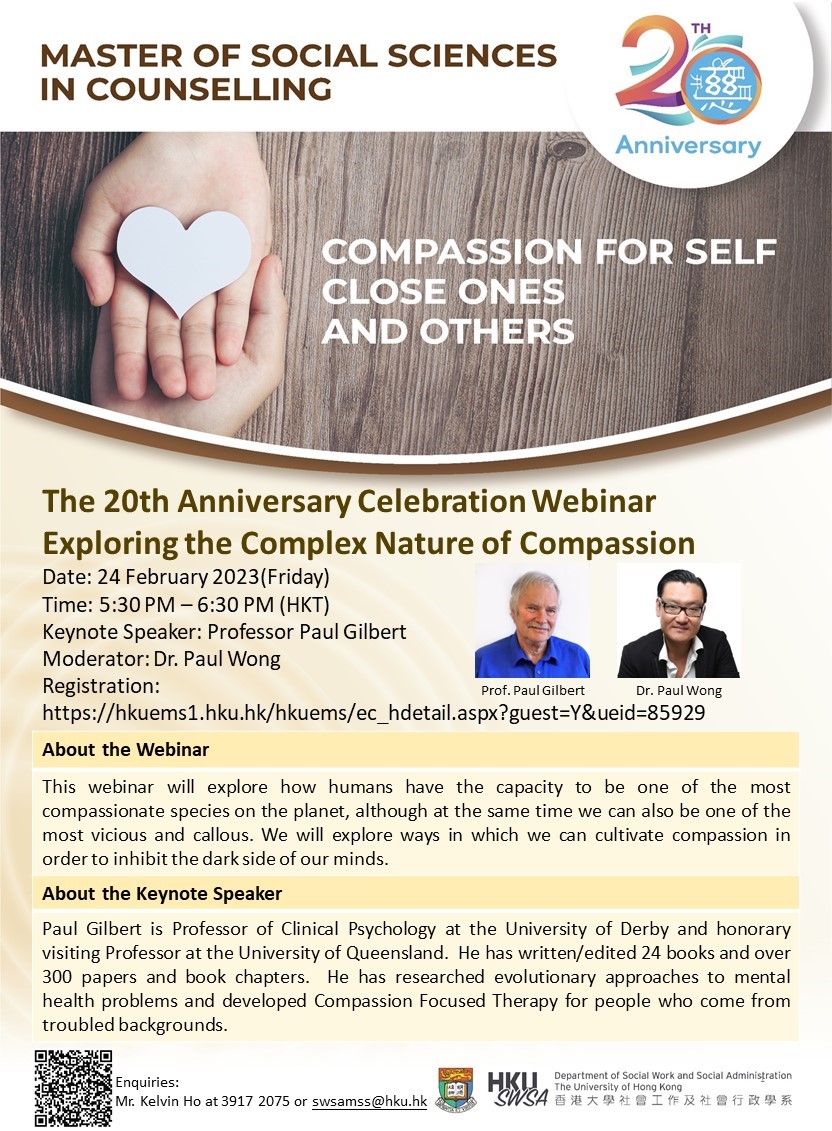 The 20th Anniversary Celebration Webinar Exploring the Complex Nature of Compassion