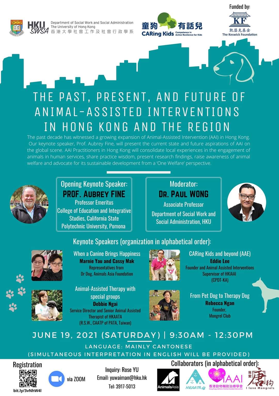 Webinar: The Past, Present, and Future of Animal-Assisted Interventions in Hong Kong and the region – 19 June 2021