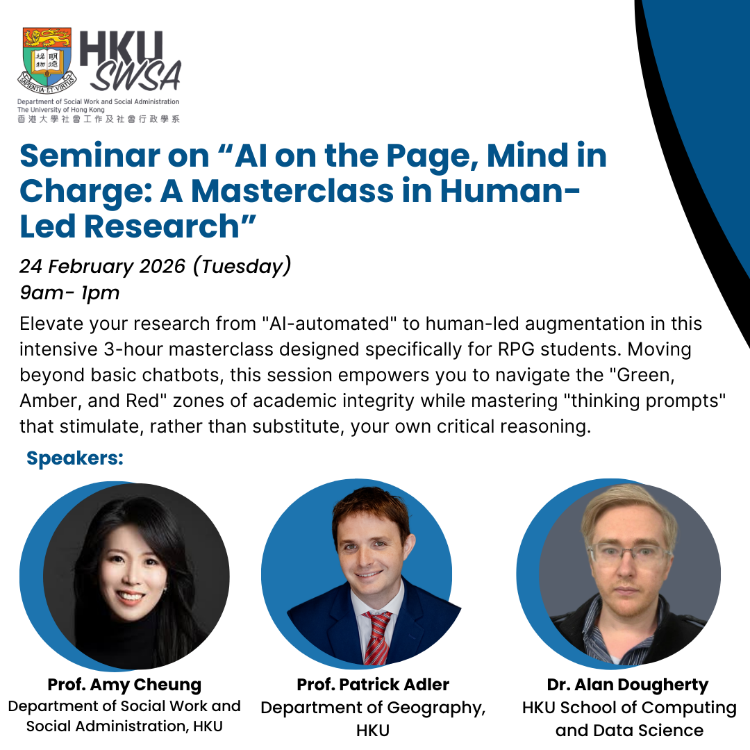 Seminar on “AI on the Page, Mind in Charge: A Masterclass in Human-Led Research”